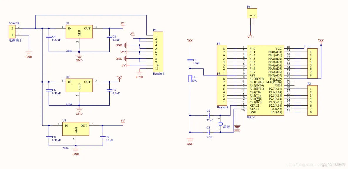 Altium Designer 18 速成实战 第三部分 原理图的绘制 （二十三）实例绘制原理图--AT89C51_ Altium Designer 18_38